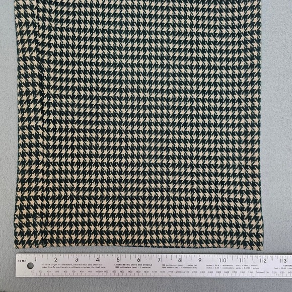 JODIFL Wide Leg Pants Houndstooth Green Cream Cropped L Elasic Waist Pull On NEW - Picture 13 of 13